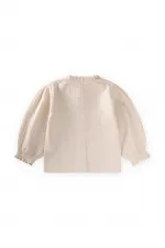 Chemise en mousseline biologique pour enfants de 2 à 10 ans (naturelle)