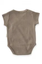 Corduroy Double Breasted Bodysuit 0-6 Months Mink