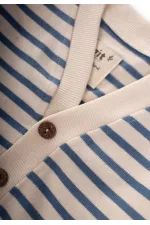 Striped Cardigan 2-10 Years Old Indigo Blue