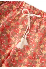 Desenli Viskon Şalvar 2-10 Yaş Yavruağzı