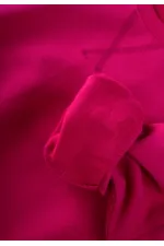 Ensemble cardigan basique et sweat-shirt à détails, fuchsia, 3-8 ans