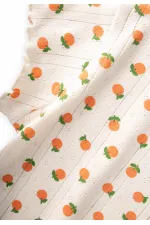 Ensemble pyjama à motifs pour enfants de 1 à 8 ans - Motif orange