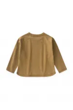 T-shirt saisonnier à manches longues pour enfants de 1 à 7 ans (olive)