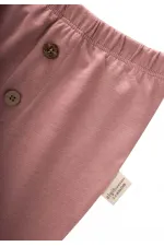 Ensemble de survêtement bébé 0-3 ans, motif aubergine, rose foncé