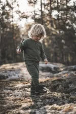 Reglan Kol Patlı Basıc Takım 1-5 Yaş haki yeşil