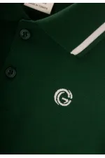 Embroidered Polo Neck T-Shirt for 2-10 Years Old Khaki Green