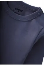 Grenouillère pour bébé de 0 à 2 ans, bleu marine.