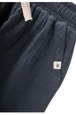 Pantalon en mousseline anthracite 1-10 ans