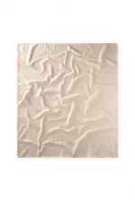 Woven Pattern Baby Cotton Blanket (Washed) 93X100 cm +/- 3 cm Natural