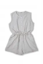 Sarh Linen Sleeveless Jumpsuit 2-6 Natural