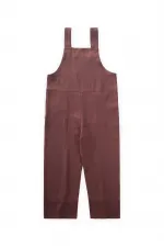 Bol Paça Keten Salopet 2-7 Yaş Mürdüm