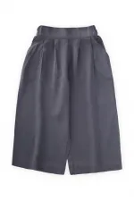 Pantalon ample plissé anthracite 2-7 ans
