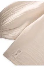 Chemise en mousseline biologique pour enfants de 2 à 10 ans (naturelle)