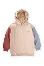 Sweat-shirt multicolore beige 5-12 ans Sweat-shirt multicolore beige 5-12 ans