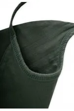 Organik Müslin Mama Önlüğü Haki Yeşil