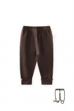Uzayabilen Tayt Pantolon 0-3 Yaş Kahverengi