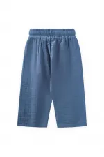 Müslin Pantolon 1-10 Yaş İndigo Mavi