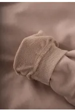 Basic Karyoka Detaylı Sweatshirt Takım 3-8 Yaş Bej