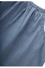 Robe à bretelles bleue 1-7 ans