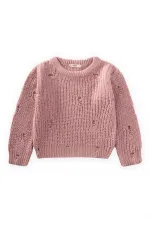 Selanik Knitwear Sweater 2-8 Years Old Powder Pink