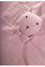 Rabbit Muslin Sleeping Companion (Washed) 40X40 cm Lilac