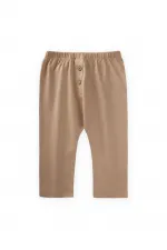 Ensemble de survêtement bébé à carreaux imitation beige 0-3 ans