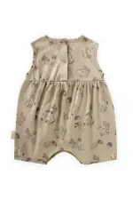 Desenli Kısa Tulum 0-3 Yaş Mint Yeşili