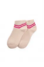 Bottines pour enfants à rayures aux chevilles, 5-12 ans, fuchsia