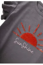 Pullu T-Shirt 1-10 Yaş O Gri