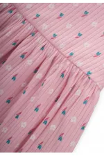 Patterned Corduroy Tunic Set for 1-8 Years Old Pink
