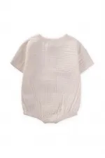 Organic Muslin Bodysuit 0-3 Years Old Ecru