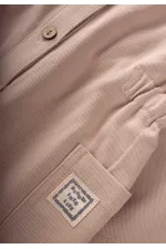 Salopette en gabardine beige 2-7 ans