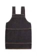 Gilet en jean noir avec poches latérales, 2-7 ans