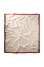 Kalın Biyeli Çift Kat Ham Battaniye 85X90 Cm Kahverengi