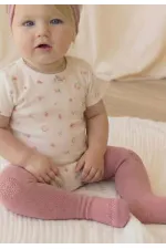 Emekleme Ve Kaymaz Külotlu Çorap 6-24 Ay Gül Kurusu