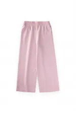 Wide-Leg Trousers, Ages 4-12, Powder Pink