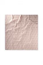 Couverture en mousseline imprimée 90x100 cm, rose poudré à motifs floraux