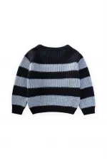 Pull rayé Selanik en maille pour enfants de 2 à 8 ans, bleu marine