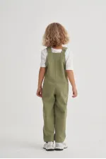 Gabardin Salopet 2-7 Yaş Olive
