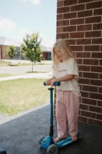 Culotte en mousseline pour enfants de 1 à 10 ans, rose poudré