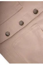 Gabardin Ceket 2-7 Yaş Bej