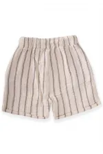 Pantalon Capri en mousseline de coton biologique à jambes doubles, 3-8 ans, rayures doubles