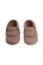 Deri Bebek Ayakkabı 17-21 Numara Bakır