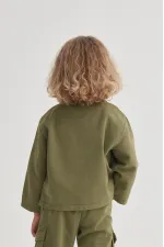 Gabardin Ceket 2-7 Yaş Olive