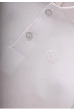 T-shirt à manches longues et col polo, blanc cassé, pour enfants de 2 à 14 ans