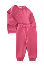 Reglan Kol Patlı Erkek Basıc Takım 1-5 Yaş Gül kurusu