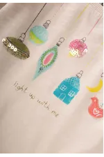 Authentic Printed Seasonal T-Shirt, Ages 1-7, Beige