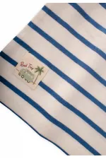 Ensemble short rayé bleu indigo 1-7 ans