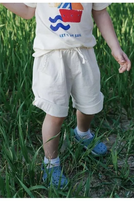 Étiquette détaillée Flanelle Capri 1-7 ans Naturel