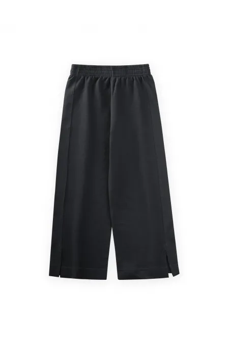 Wide Cut Trousers 4-12 Years Black Wide Cut Trousers 4-12 Years Black